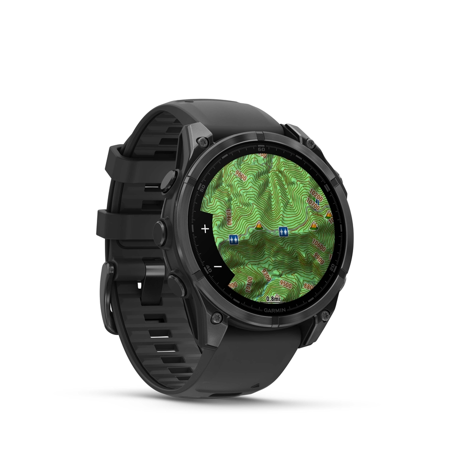 Garmin fēnix  8 – 47 mm AMOLED Slate Grey met zwarte siliconen band 7